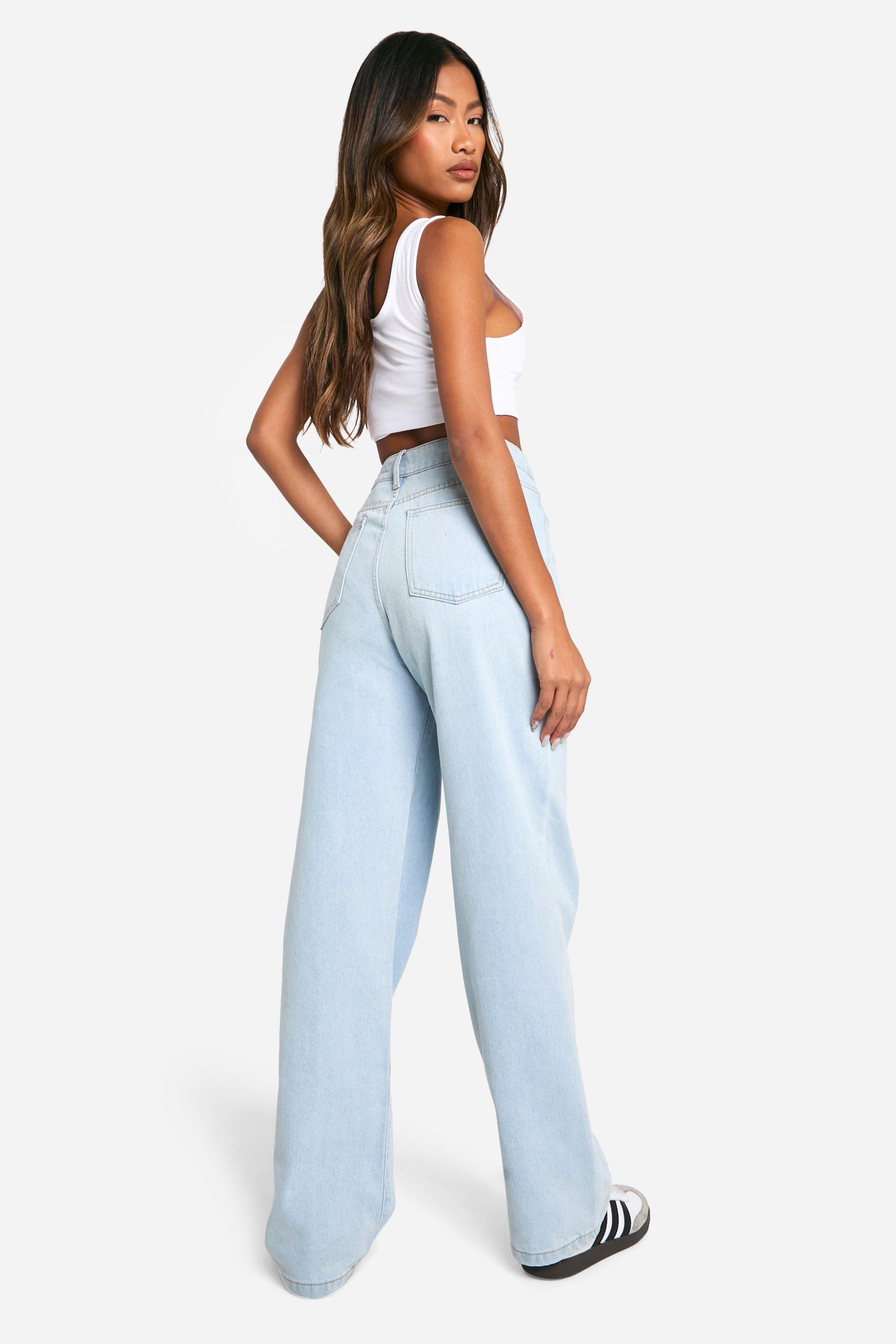 Boohoo Basics High Waisted Boyfriend Jeans | boohoo USA Boohoo Basics High Waisted Boyfriend Jeans | boohoo USA